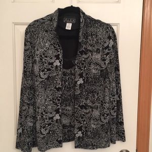 Alex evenings tanks and jacket size L
